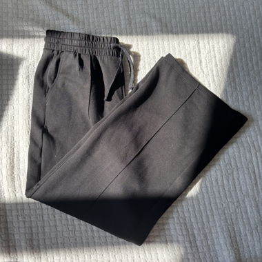 Pantalon ample noir Bershka
