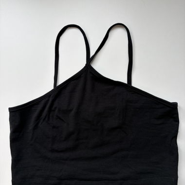 Schwarzes Crop-Top