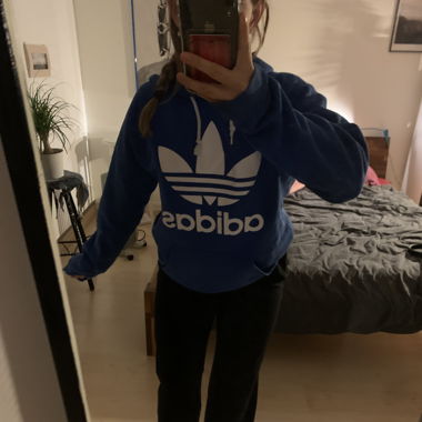 adidas hoodie blau