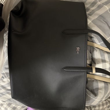 Lacoste, Shopping Bag - nero & sabbia calda