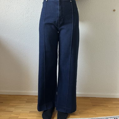 Navy blue trousers