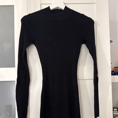 Long Black Dress with a little slit