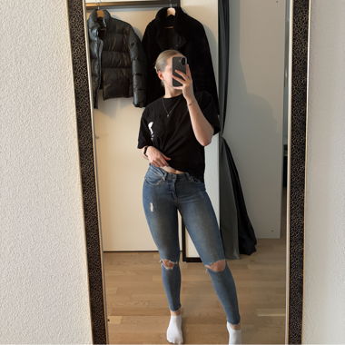 ONLY blue ripped skinny jeans S / 36