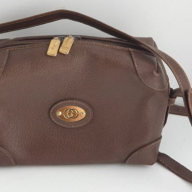 Borsa a tracolla Gucci marrone