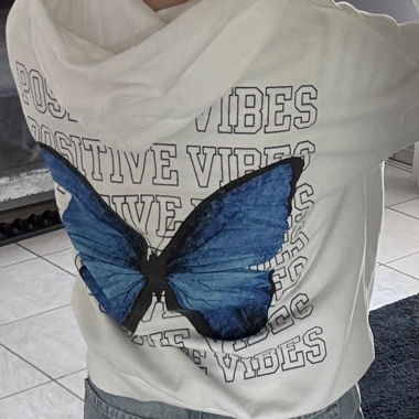 Sweatjacke mit Schmetterlingprint