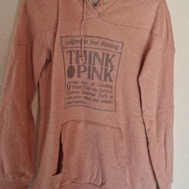 Felpa con cappuccio Think Pink