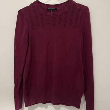 Bordeauxroter Strickpullover BANANA REPUBLIC