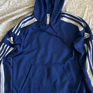 Sweat à capuche Adidas bleu