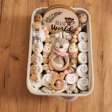 Geschenkkorb für Mädchen 0-3 Monaten