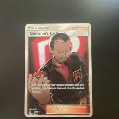 Giovanni's Exile Pokemon Card