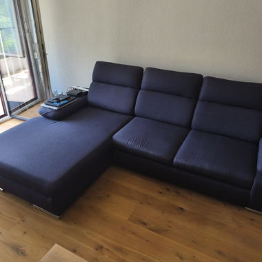 Dark corner sofa