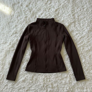 Veste zippée marron