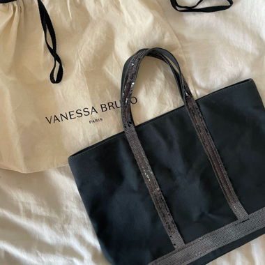 Borsa VANESSA BRUNO blu scuro, taglia M.