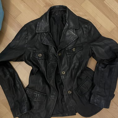 Giacca in pelle Yamin nera