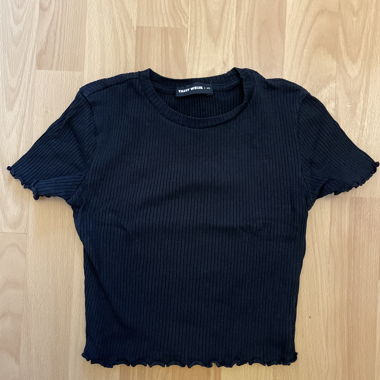 Crop top nero