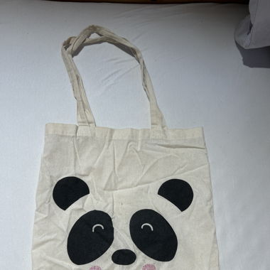 Totebag mit Pandagesicht