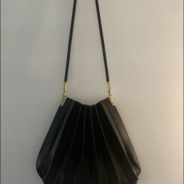Pleated Bag Made of Vegan Leather