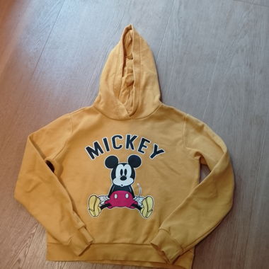 Gelber Mickey Maus Pullover 
