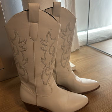 Bottes de cowboy blanches Gr. 37