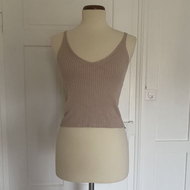Beige Spaghetti Strap Top