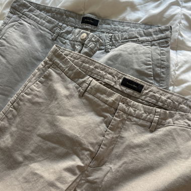 Massimo Dutti chino pants duo