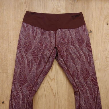 Leggings de sport pourpre réversible 