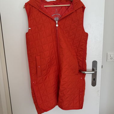 Bernardo Orange Long Sleeveless Rain vest