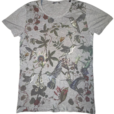 Grey Only&Sons T-shirt with bird print
