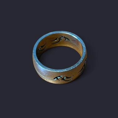 Bague argent tribale 