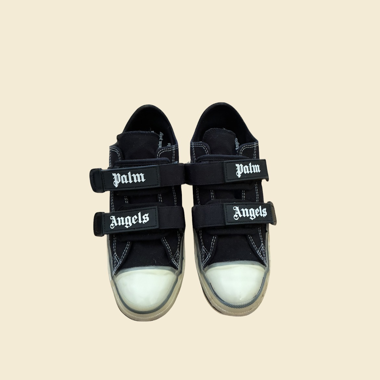 Palm Angels Black Velcro Vulcanized-Sneaker