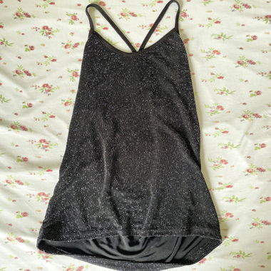 Glitter y2k top