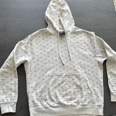 Nike Swoosh Logo Hoodie white