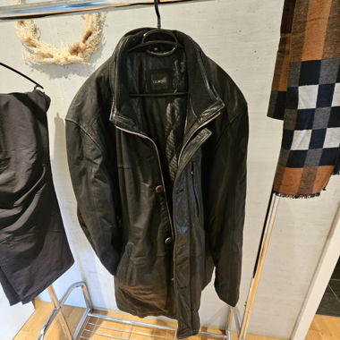 Lederjacke schwarz Gr. 64