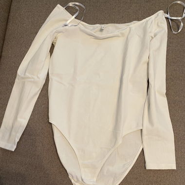 Maglia maniche lunghe body bianco 