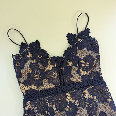 Spitzenkleid Grösse S dunkelblau 