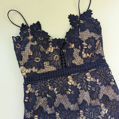 Spitzenkleid Grösse S dunkelblau 