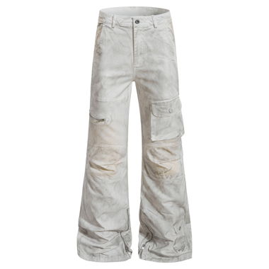 Weisse Cargo-Hosen