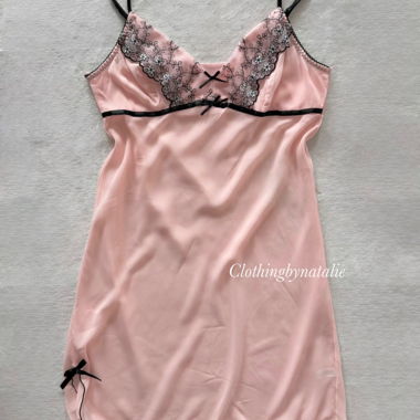 Slip in chiffon rosa trasparente Taglia S