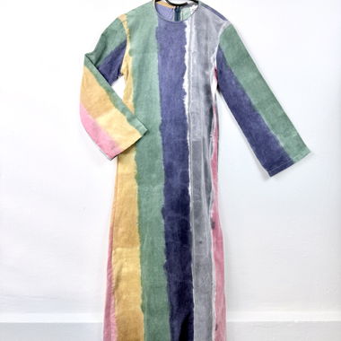 Abito in velluto multicolore_kathrin eckhardt