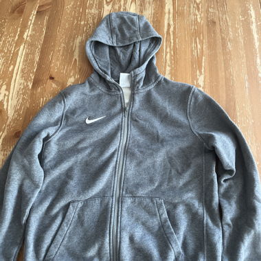 Grey Nike Zip-Up Hoodie