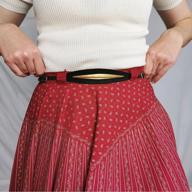 Vintage leather waist belt