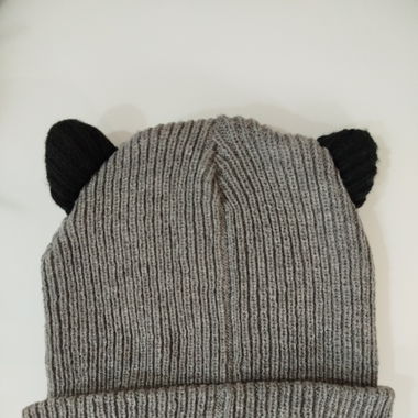 Beanie with bear ears
