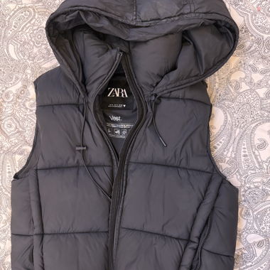 Gilet sans manches ZARA matelassé noir
