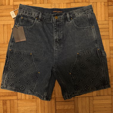 Pantaloncini in denim Louis Vuitton