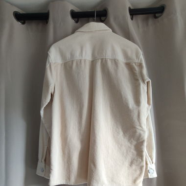 Dur chemise bicolor blanc crème 