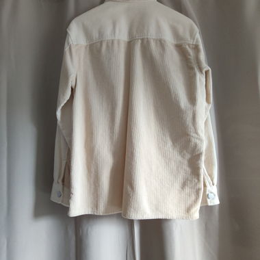 Sur chemise bicolor blanc crème 