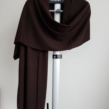Kashmir/Seide Pashmina 45 x 180 Braun