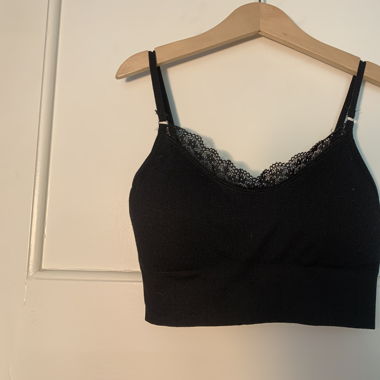 Crop top schwarz 
