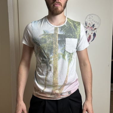 T-shirt Jack & Jones con stampa di palme