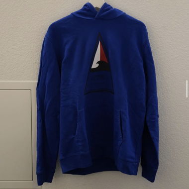 Felpa blu con logo